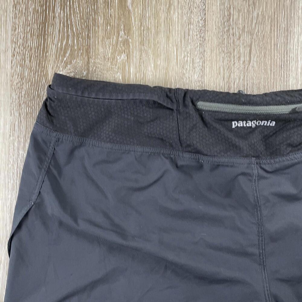 Patagonia Nine Trails Running Shorts Women’s XL Black Rear Pocket 24655 Trail - Picture 11 of 16